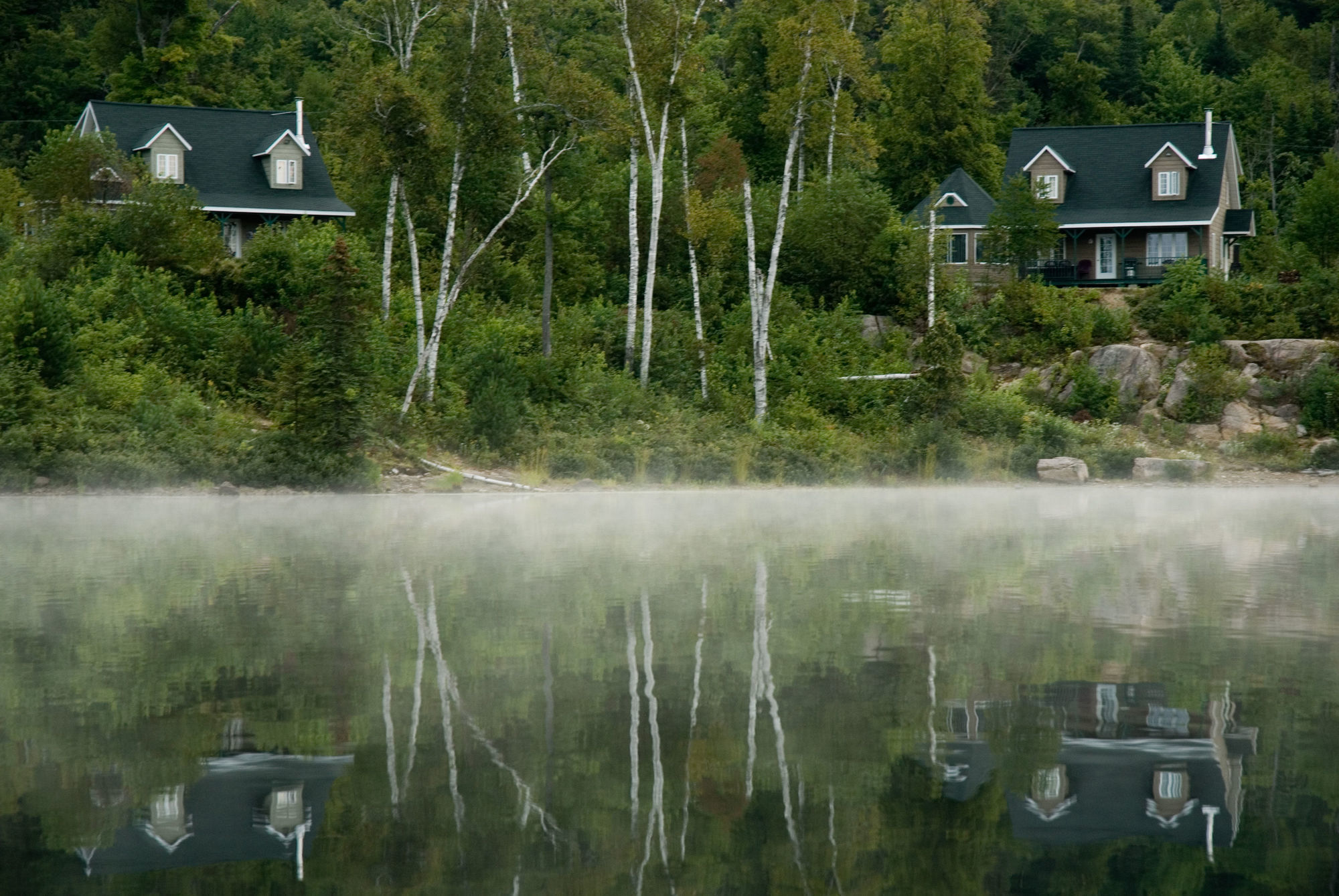 Pourvoirie Du Lac Blanc Saint-Alexis-des-Monts Exterior foto